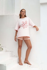 Loa Graphic Tee - Pink/Red - XL - Image 34
