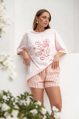Loa Graphic Tee - Pink/Red - XL - Image 33