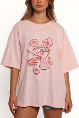 Loa Graphic Tee - Pink/Red - XL - Image 36