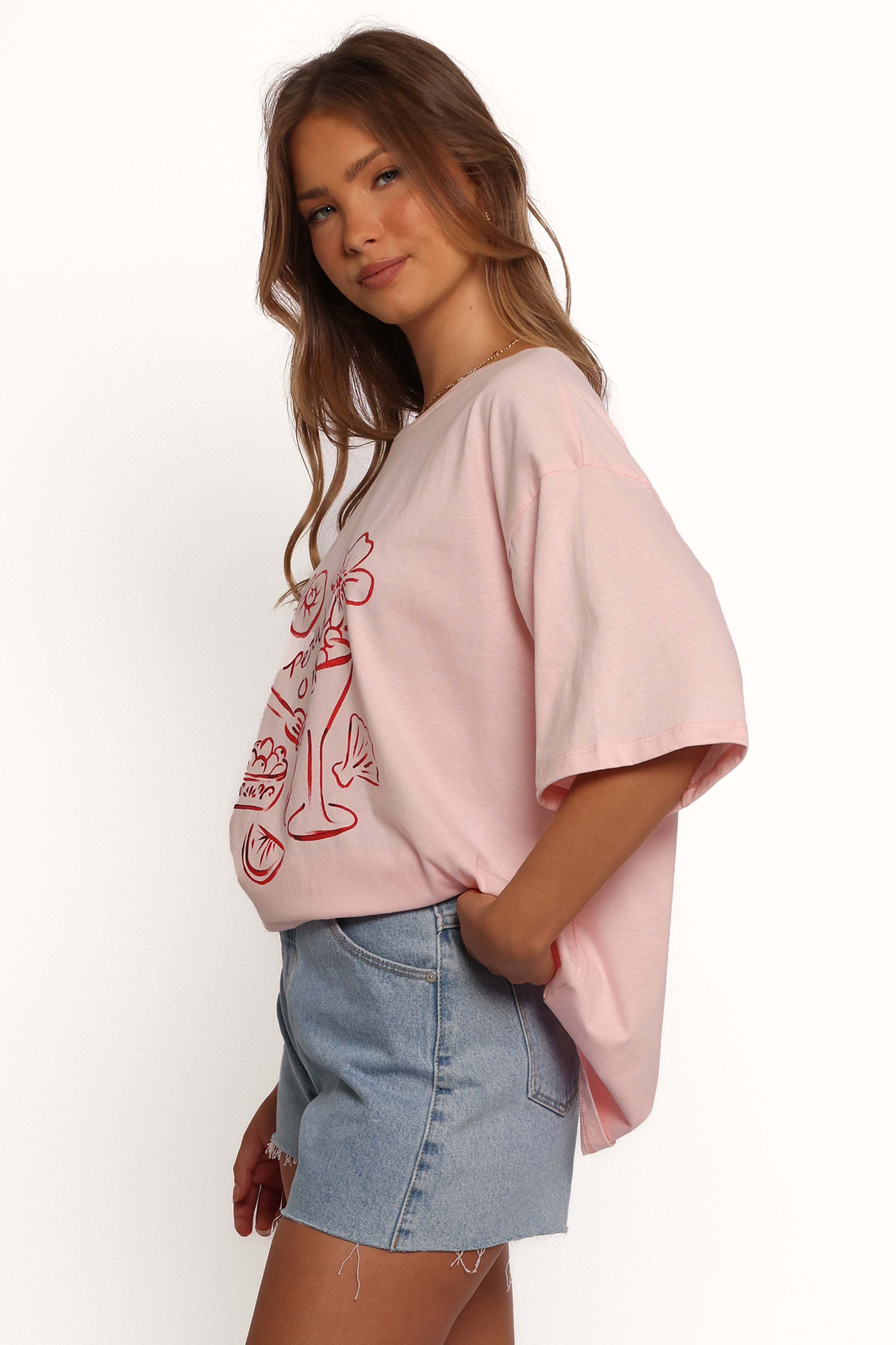 Loa Graphic Tee - Pink/Red - XL - Image 37