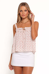 Renata Top - Red Floral - XL - Image 39